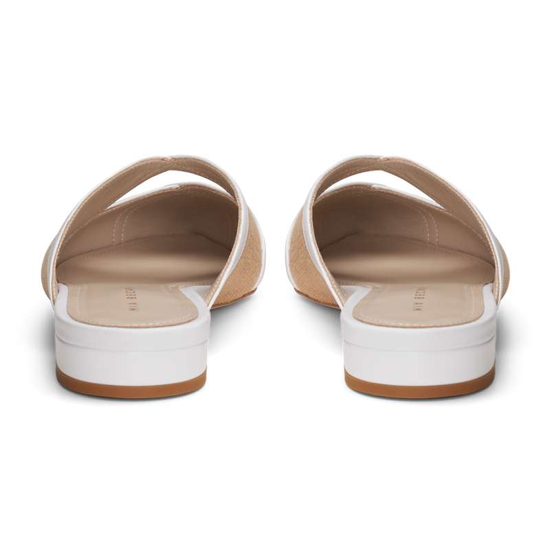 MIABECAR ミアベカール ラフィアウェッジ サンダルINES FLATFORM Ines Flat Mule – Mia Becar